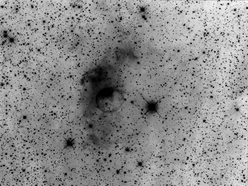 Bubble Nebula (negative)